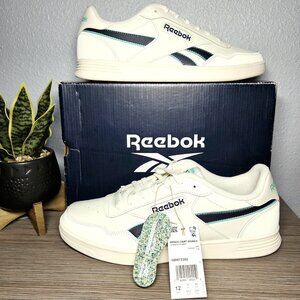 NEW!!! Reebok Court Advance-White,Navy,Teal-Leather, DMX Microbubble: Size 12